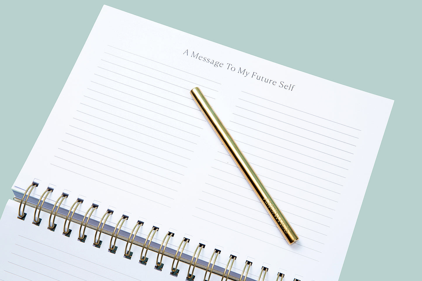 The Daily, a wellness journal and daily planner, a message to my future self