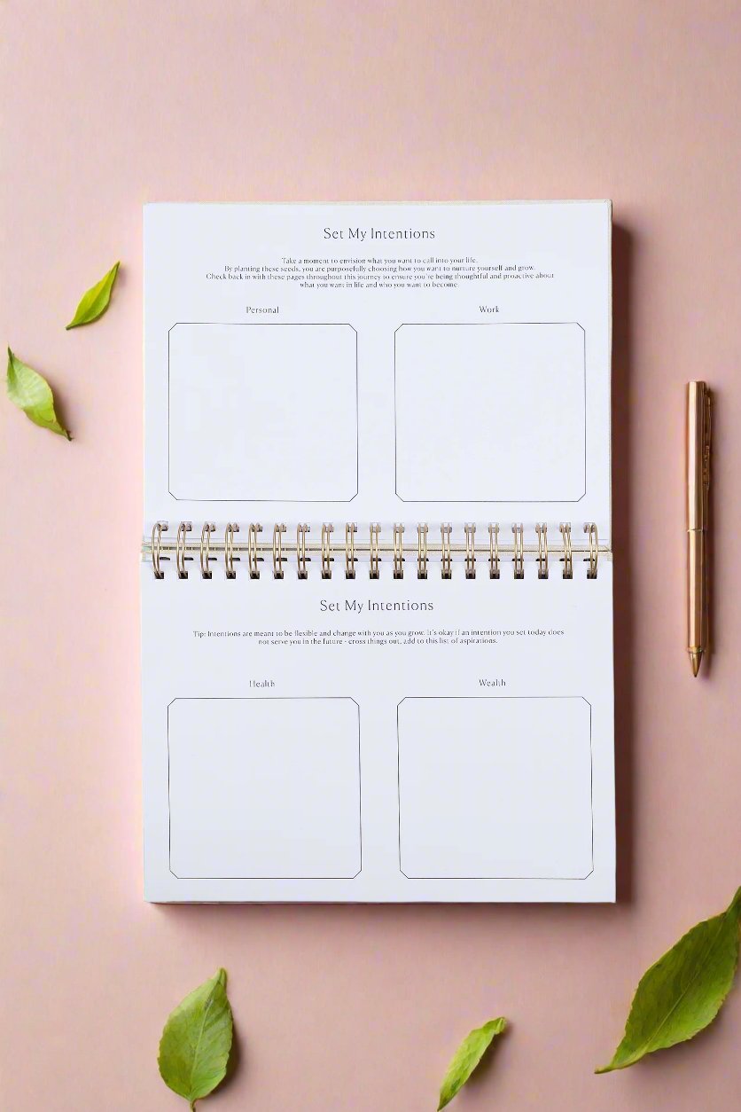 The Daily Journal by Amenities gift set - Set My Intentions pages