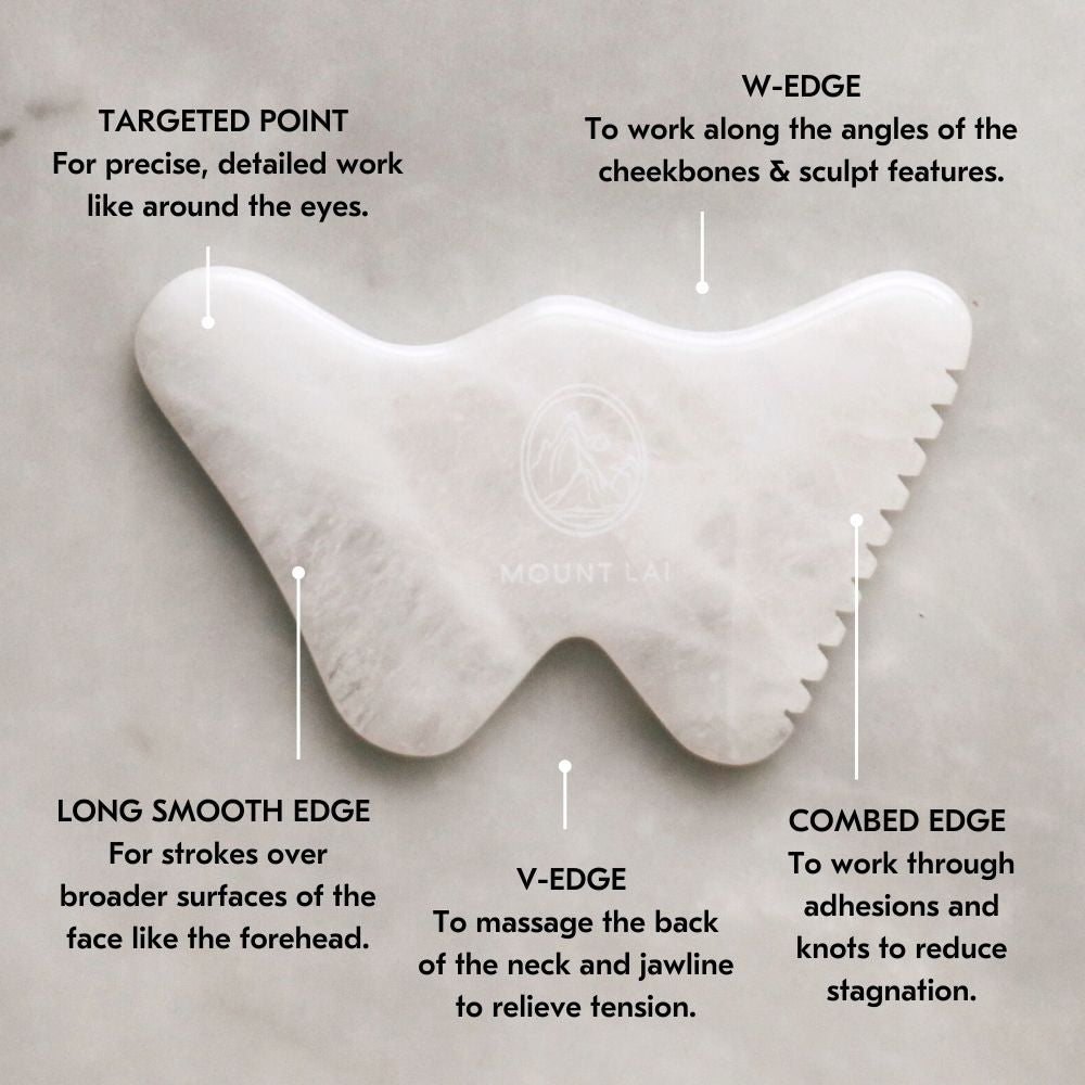 Gua sha isn't just for the face! Use our Vitality Qi White Jade Sculpt